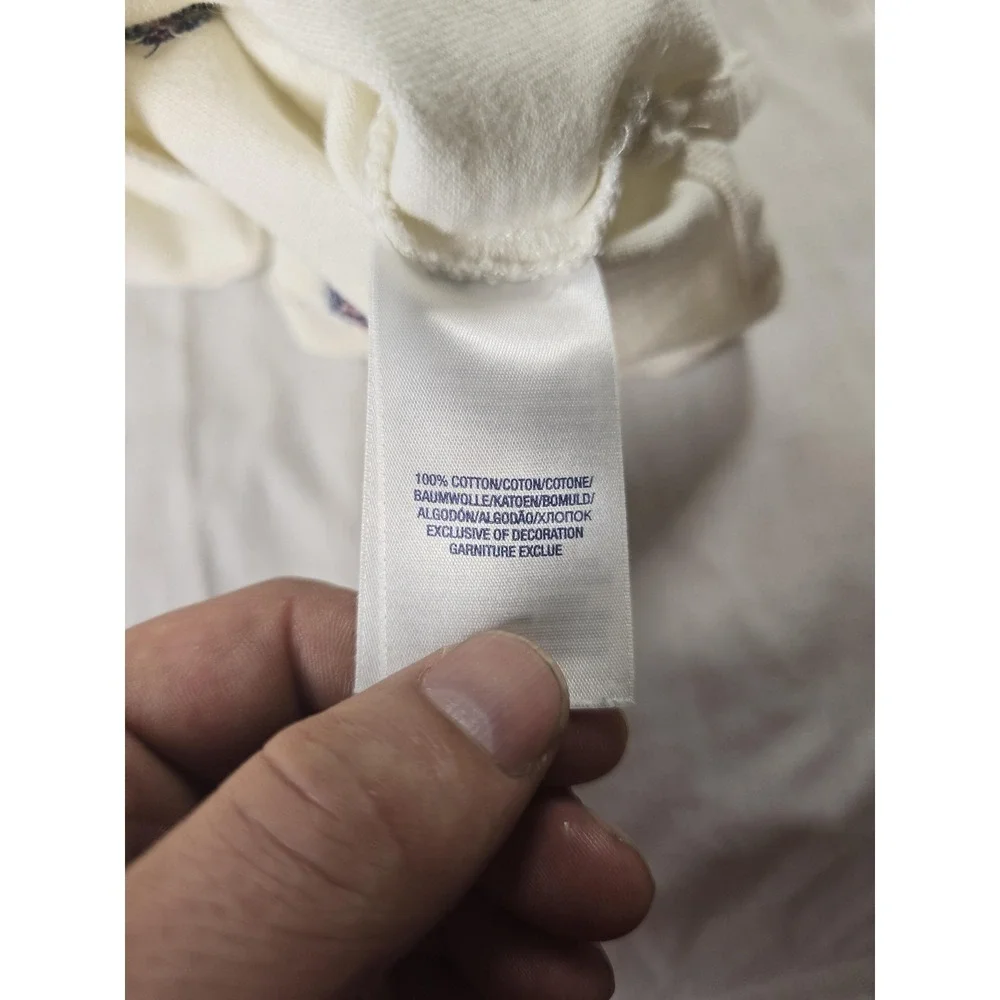 Polo Ralph Lauren Polo Shirt Toddler Boys 18-24 Months White Anchor Embroidered
